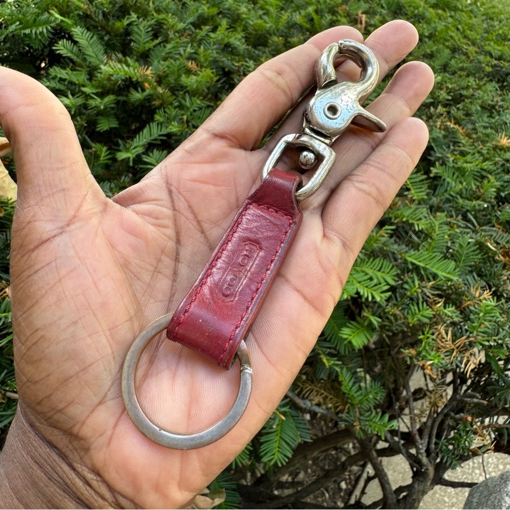 Vintage Coach Red Trigger Claw Key Fob